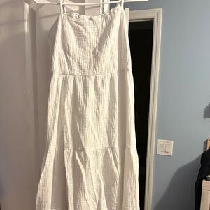 Knox Rose Strapless White maxi dress